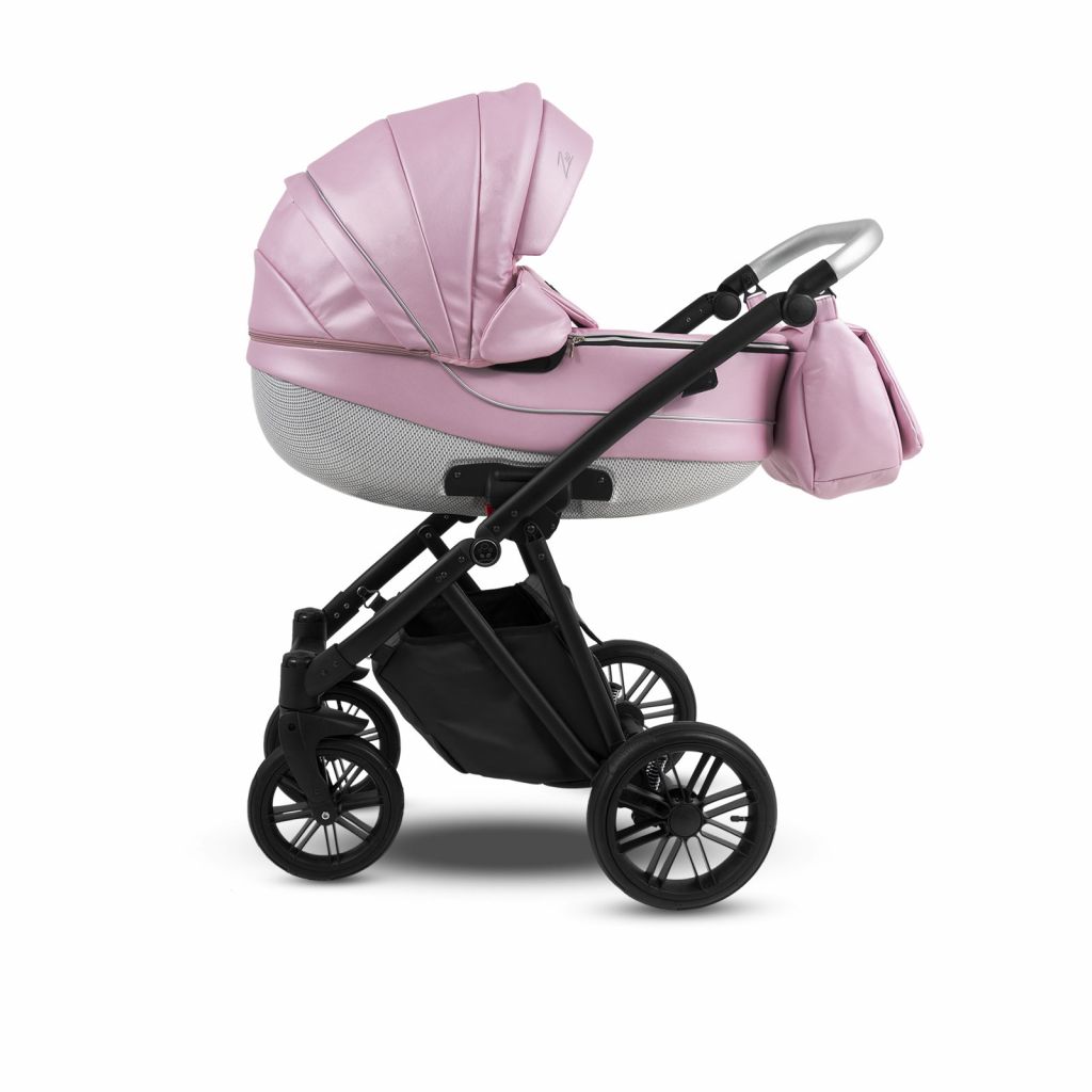 Коляска 2 в 1 Camarelo Zeo Eco, Пудровая кожа (ZEO-02)