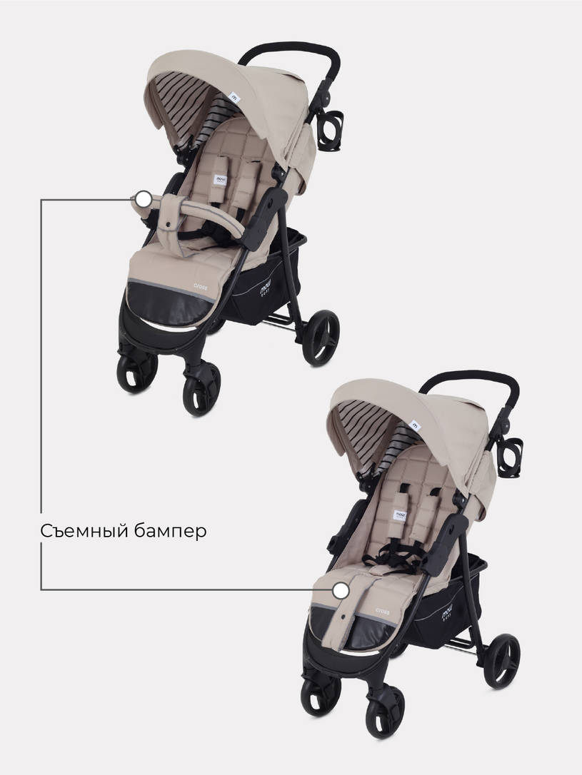 Коляска прогулочная Mowbaby Cross Beige