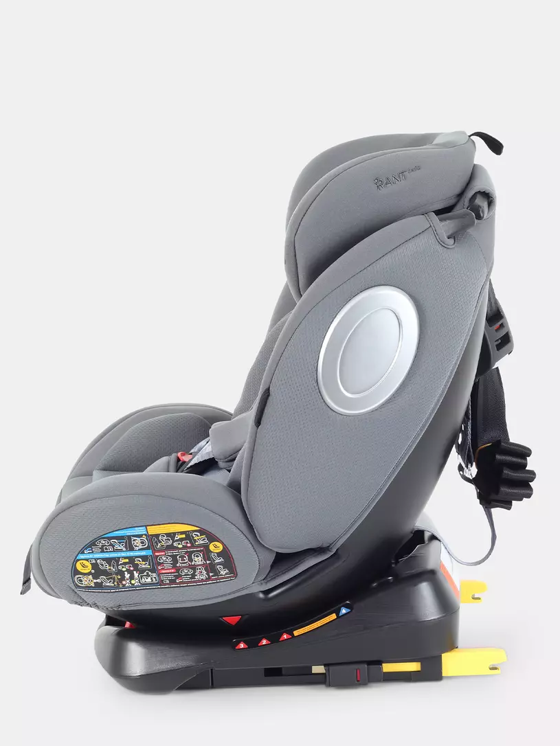 Автокресло Rant Basic Twist Next isofix группа 0+/1/2/3 (0-36 кг) Grey