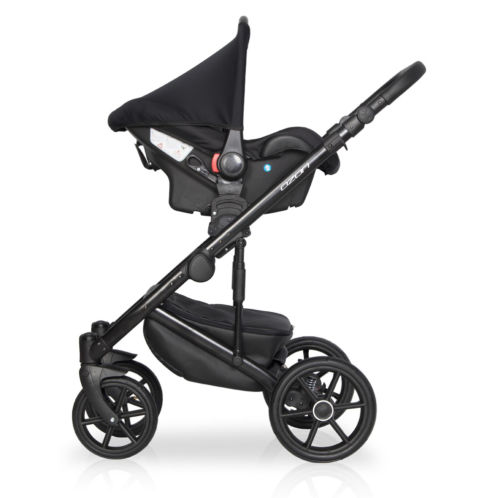 Коляска 3 в 1 Riko Basic Ozon Ecco 23 розовый