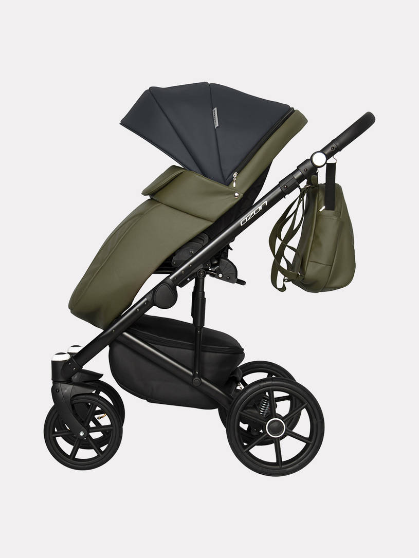 Коляска 2 в 1 Riko Basic Ozon 02 оливковый