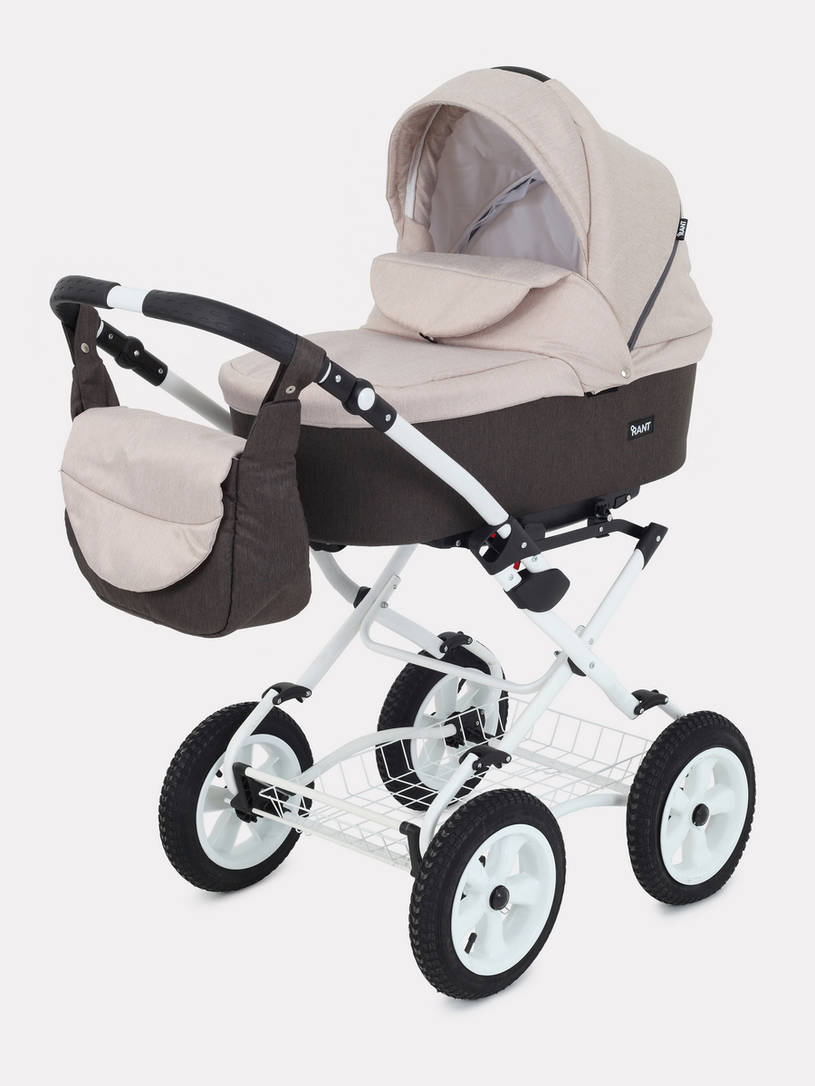 Коляска 2 в 1 Rant Dream Classic 05 коричневый-бежевый