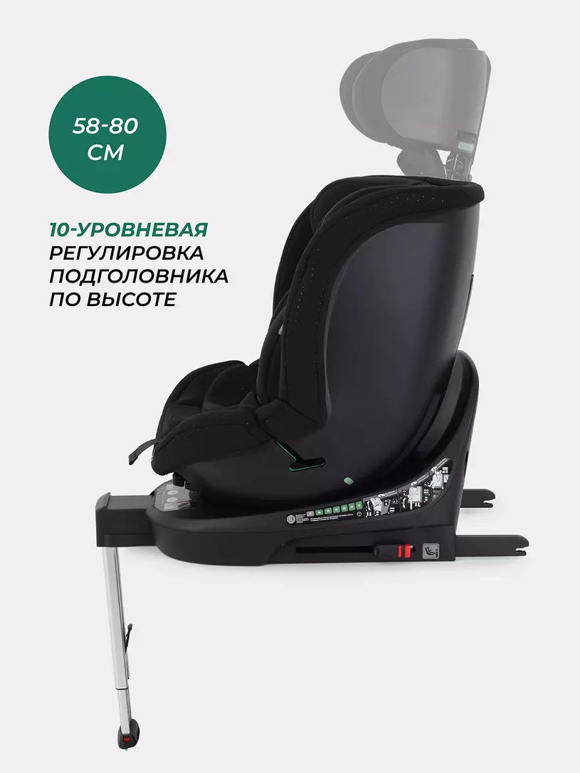 Автокресло Mowbaby Stage isofix (40-150 см) 0-36 кг Black
