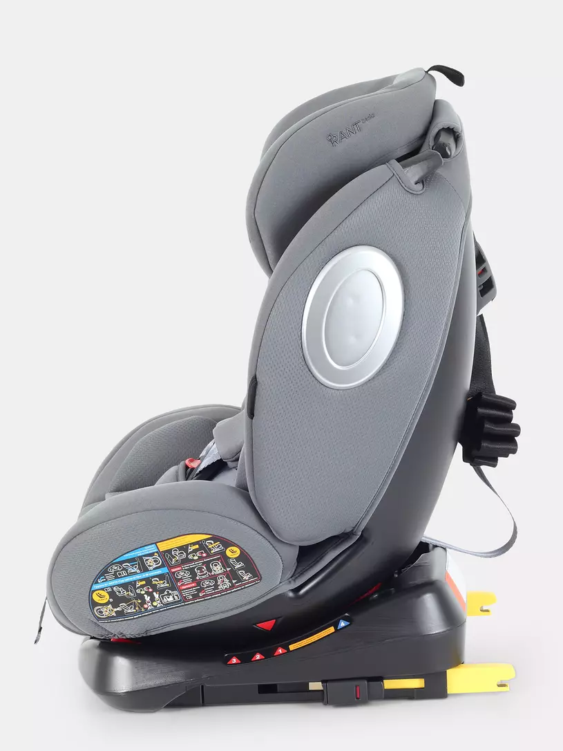 Автокресло Rant Basic Twist Next isofix группа 0+/1/2/3 (0-36 кг) Grey