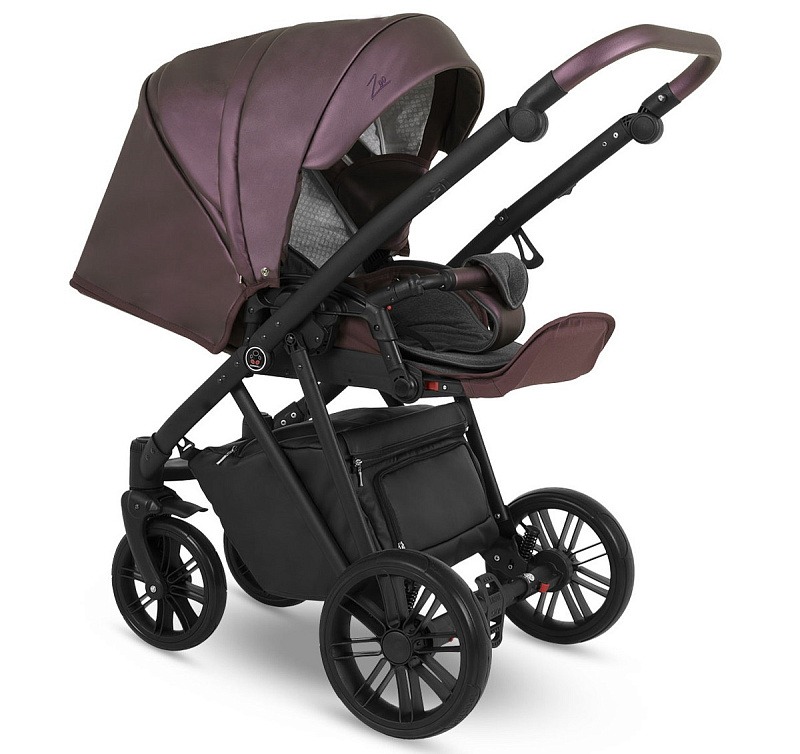 Коляска 2 в 1 Camarelo Zeo Eco, Сливовый (ZEO-20)