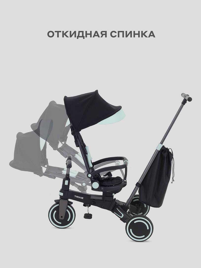 Велосипед 3-х колесный Mowbaby Trixie Black-green