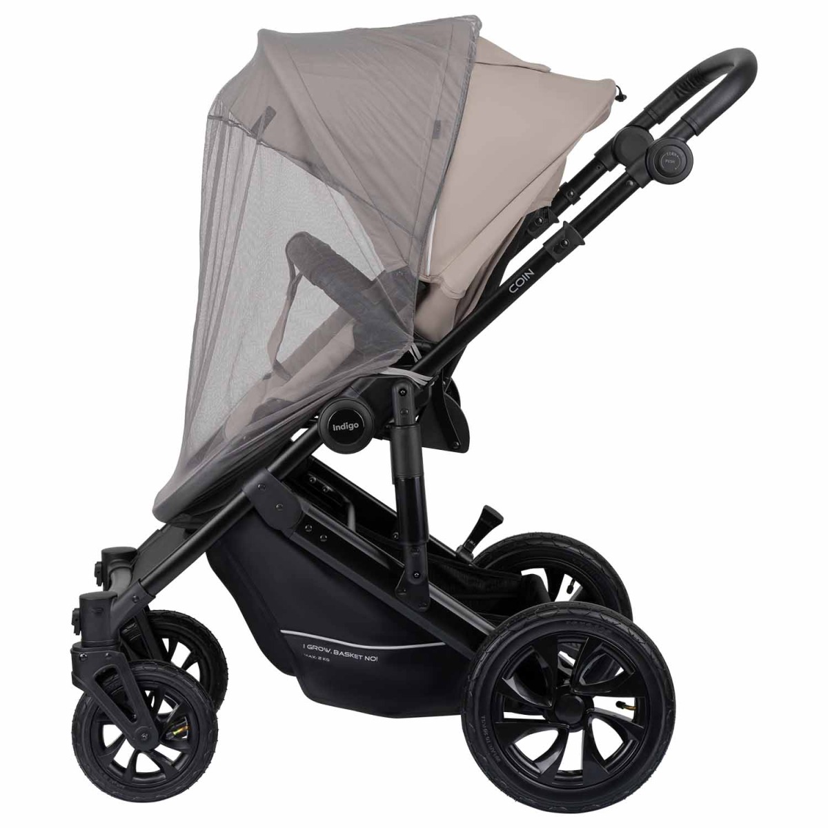 Коляска 2 в 1 Indigo Coin, Бежевый