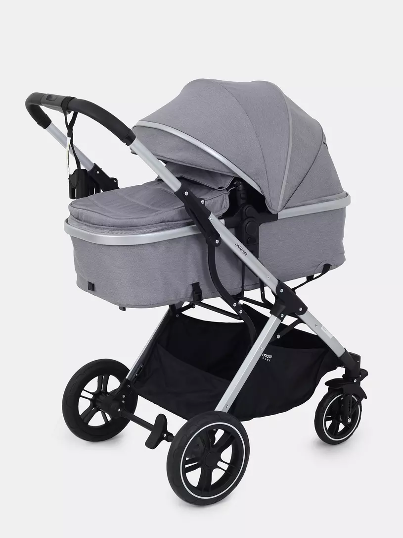 Коляска-трансформер 3 в 1 Mowbaby Jasper Silver grey