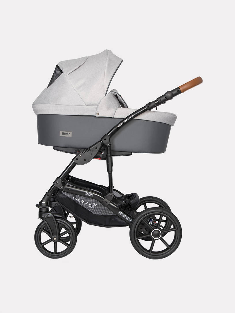 Коляска 2 в 1 Riko Basic Bella Life 01 Gray-Fox серый