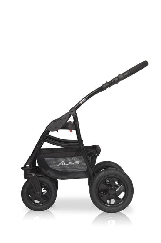 Коляска 2 в 1 Riko Basic Alfa 10 коричнево-серый