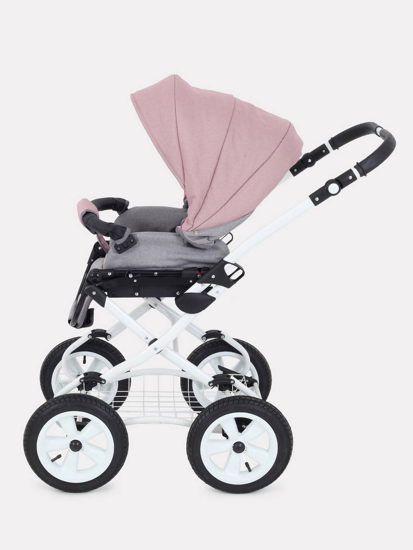 Коляска 2 в 1 Rant Siena Classic 07 серый-розовый