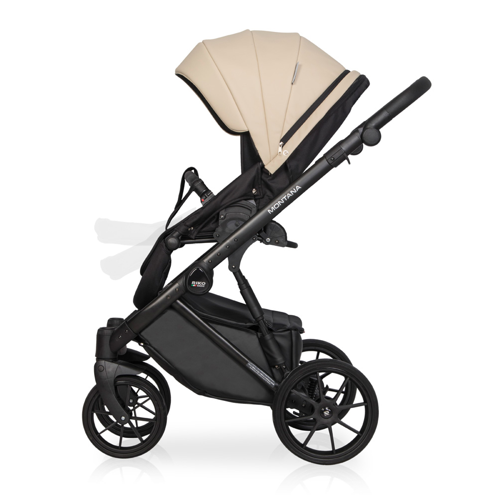 Коляска 3 в 1 Riko Basic Montana Ecco 15 Ivory beige бежевый