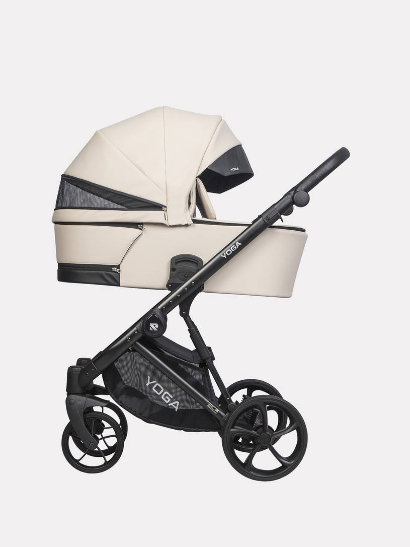 Коляска 3 в 1 Riko Basic Yoga Ecco 17 Sand, Кремовый