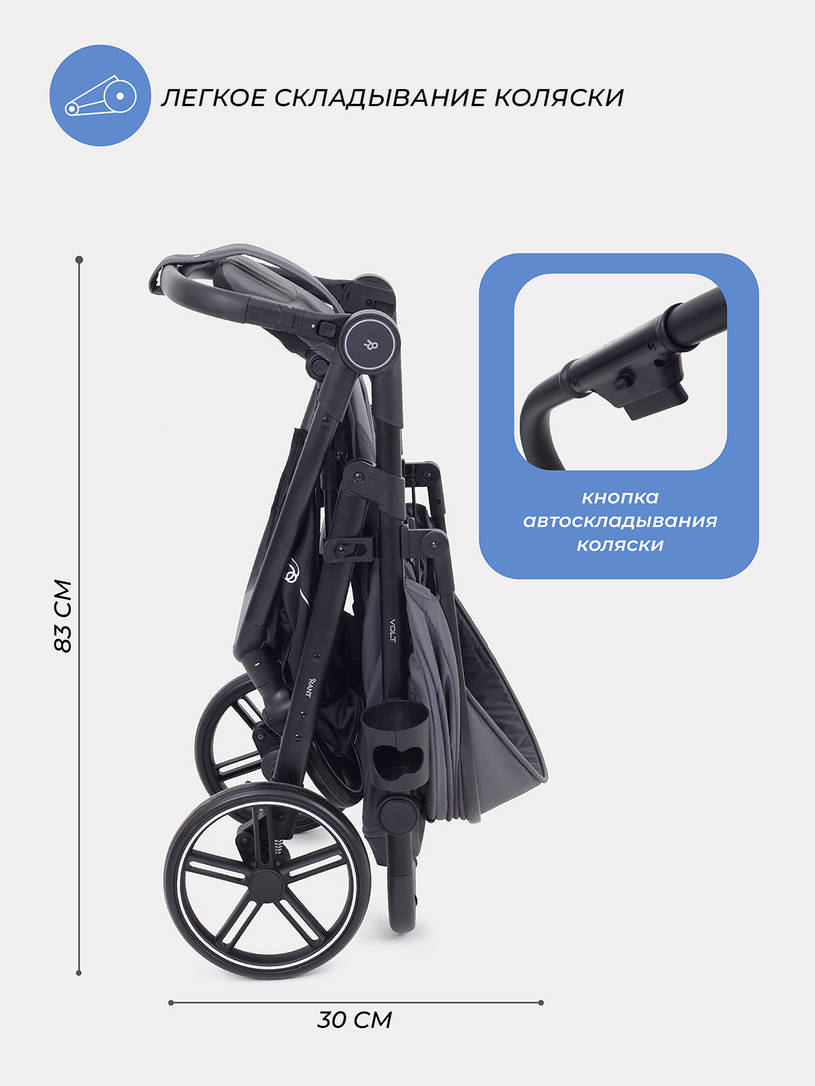 Коляска прогулочная Rant Volt 2025 Graphite