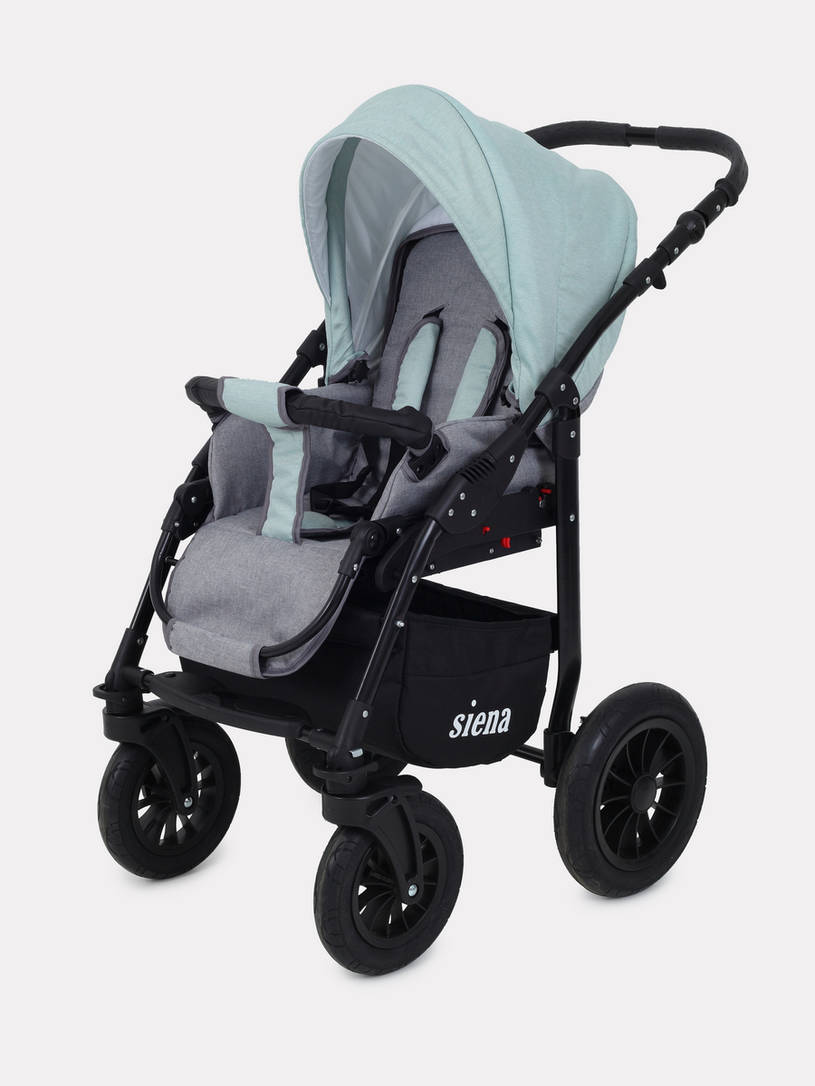 Коляска 2 в 1 Rant Siena 08 серый-ментоловый