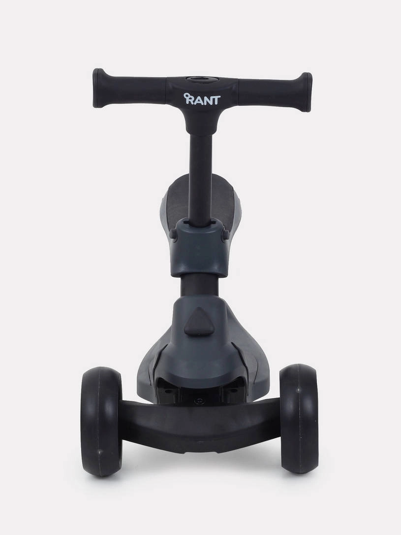Беговел-самокат Rant Rider Plus со светящимися колесами серый