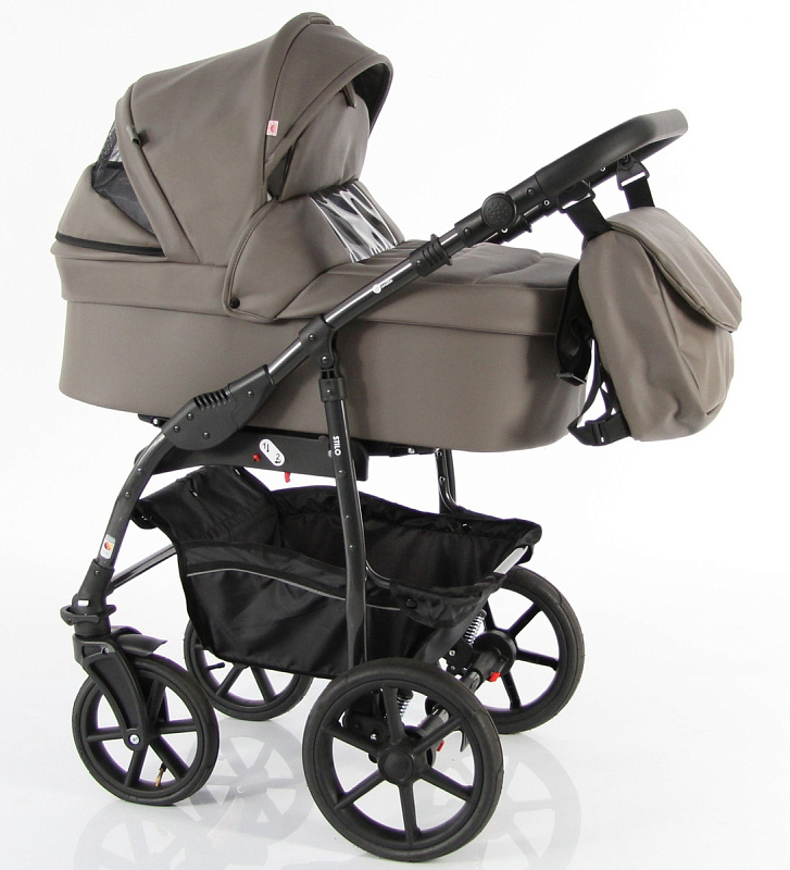 Детская коляска Sevillababy Stilo 2 в 1 St-02 т. серый экокожа