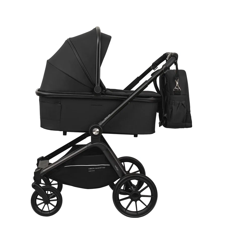 Коляска 2 в 1 Indigo SOLAR черный