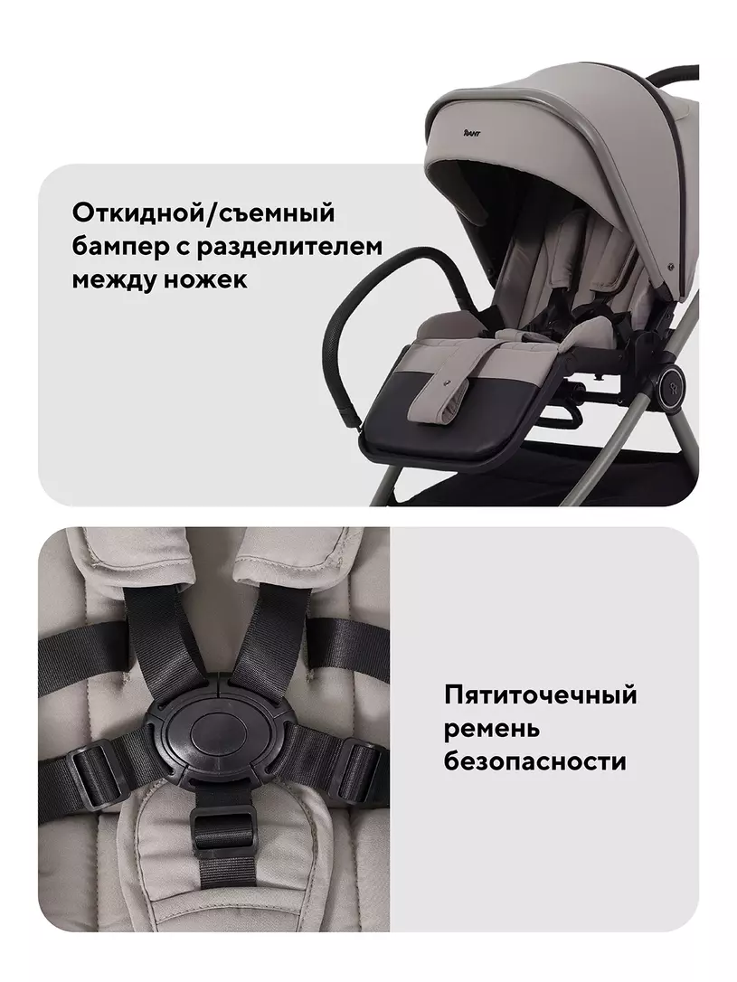Коляска 2 в 1 Rant Teo Soft Cloud