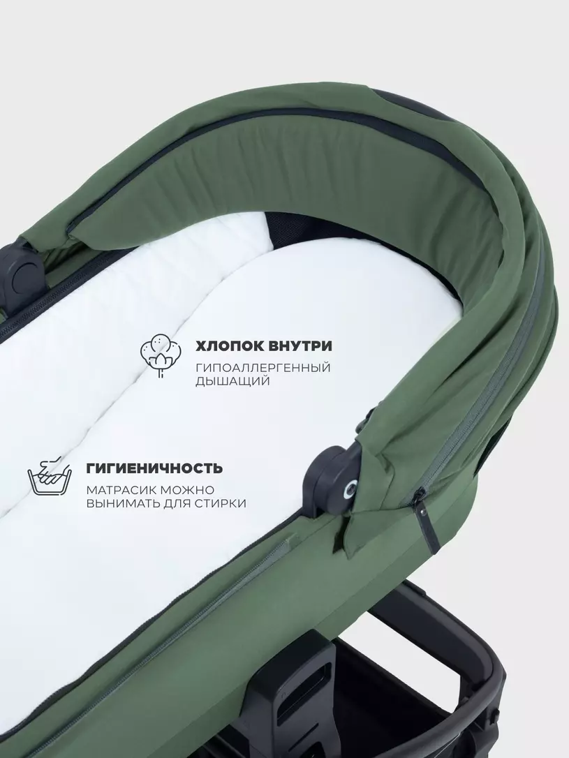Коляска 2 в 1 Mowbaby Zoom PU Olive