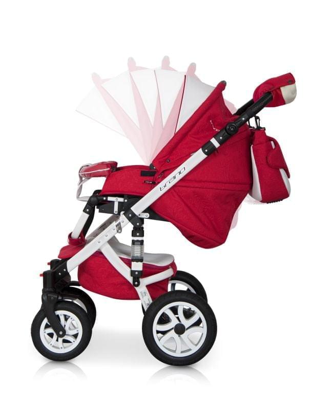 Коляска 3 в 1 Riko Bruno Ecco 20 красный