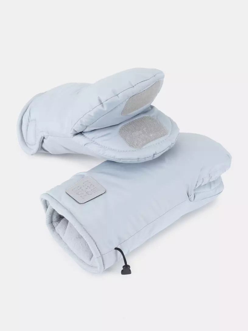 Рукавички на коляску Топотушки Нильс (с липучками) серый