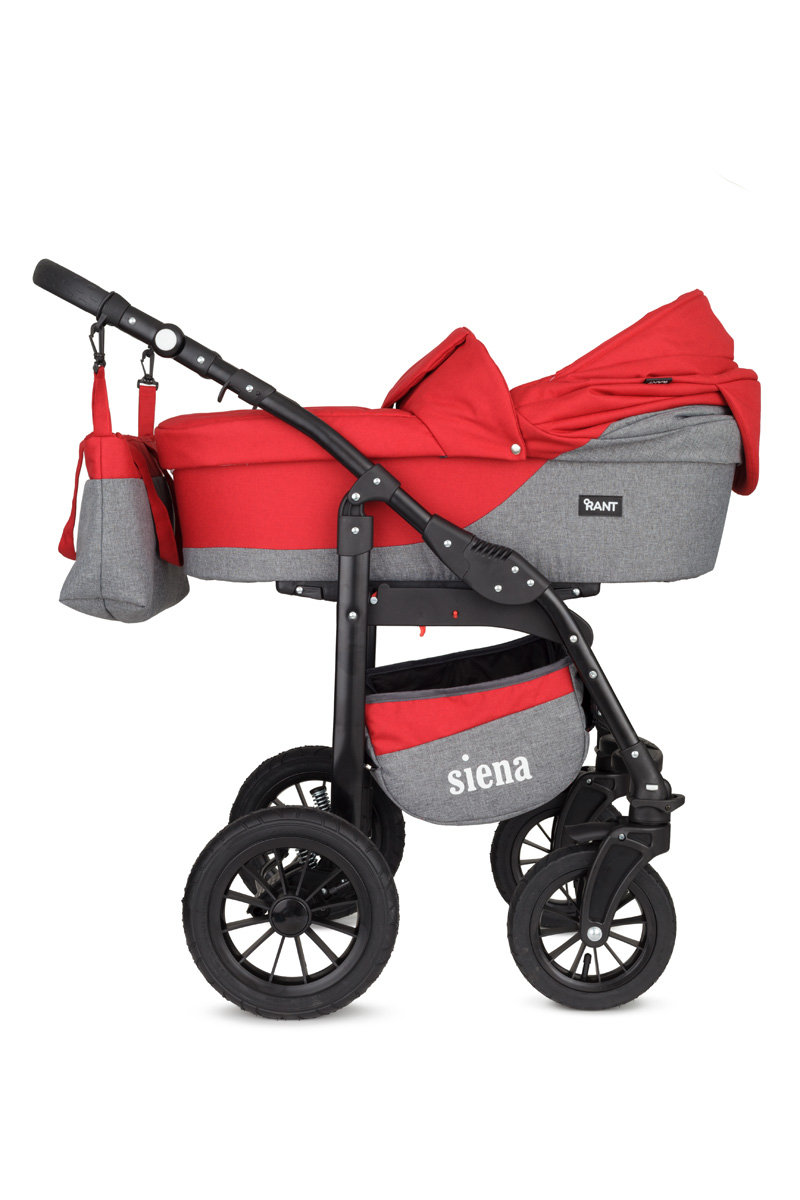 Коляска 3 в 1 Rant Siena 05 серый-красный