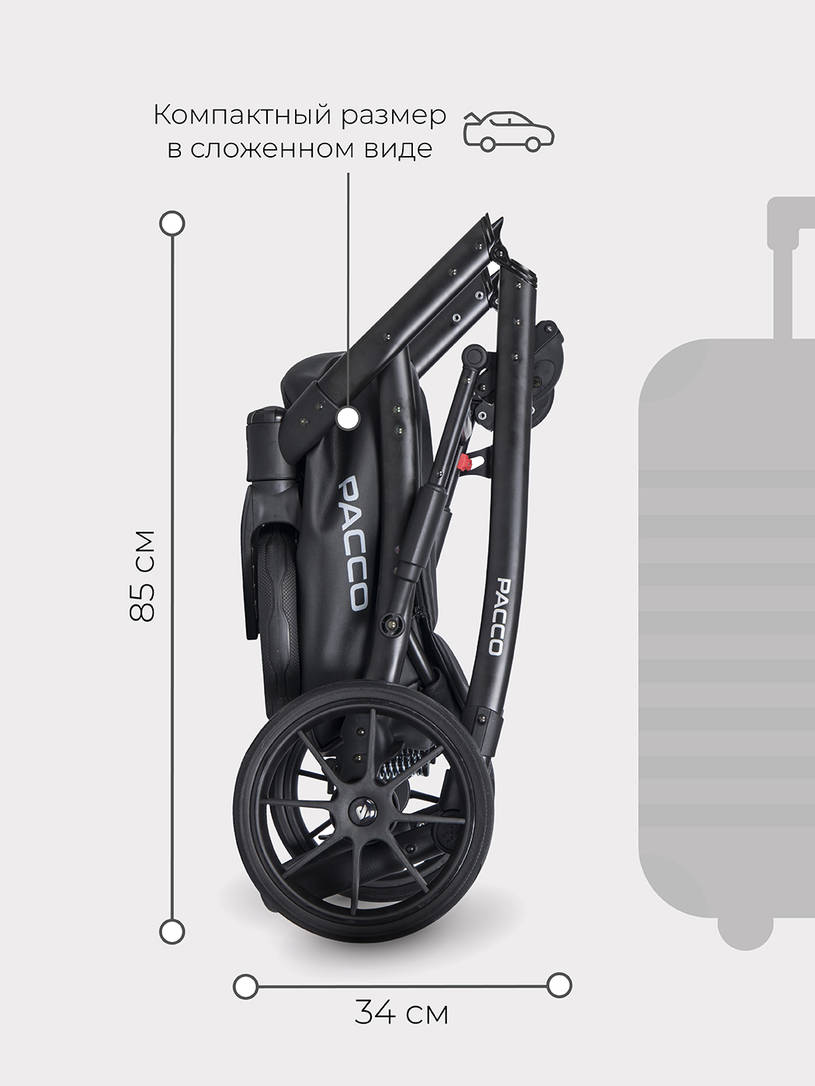 Коляска 2 в 1 RIKO BASIC PACCO 03 Lagoon