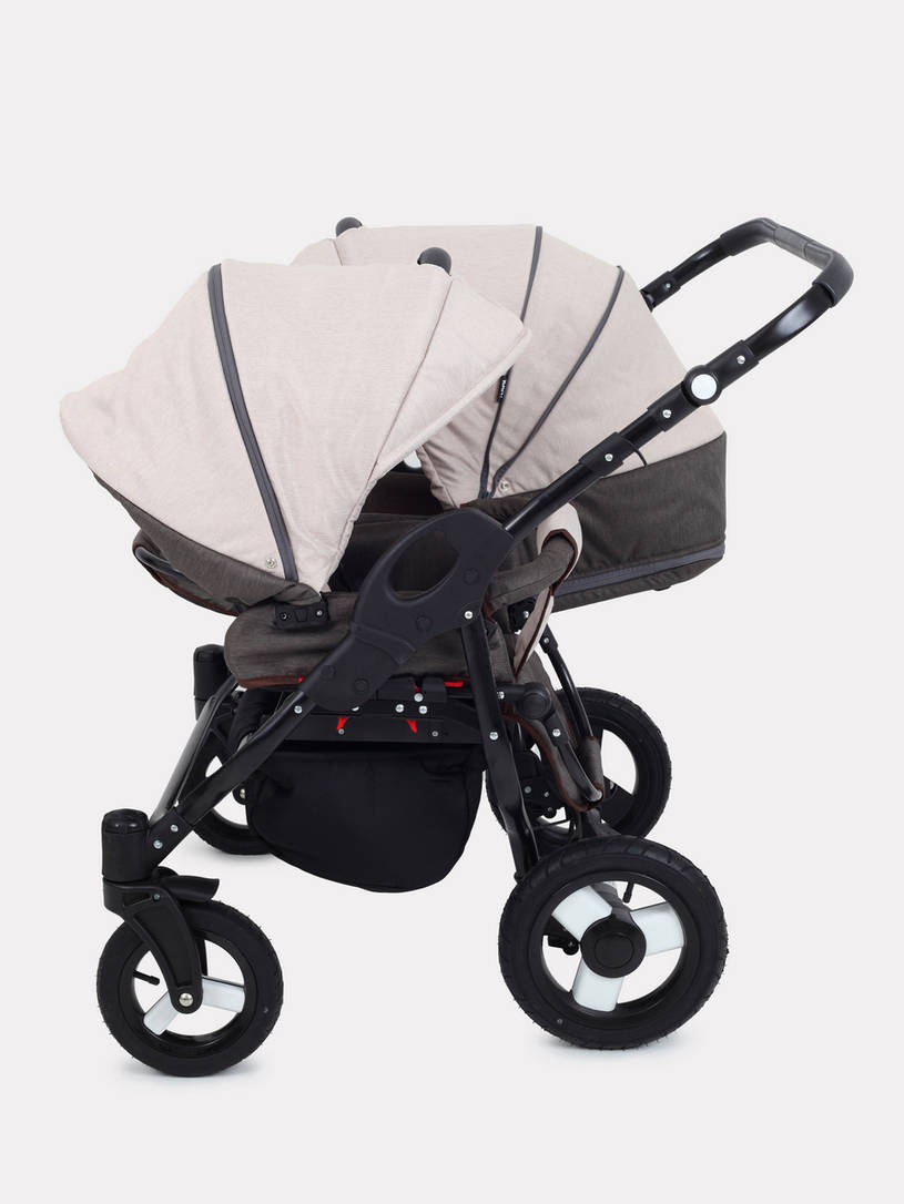 Коляска для двойни 2 в 1 Rant Dream Duo 05 коричневый-бежевый