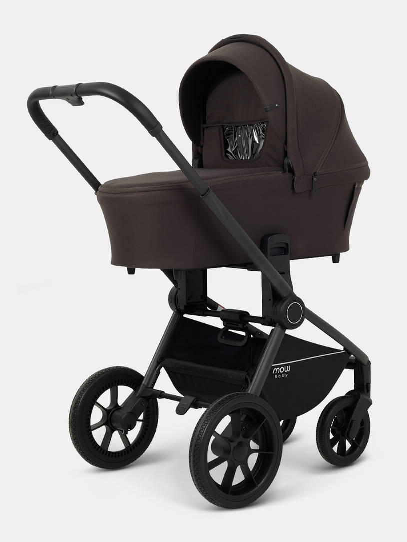 Коляска 2 в 1 Mowbaby Zoom PU Shine brown