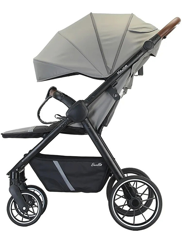 Детская прогулочная коляска Sevillababy Major серo-коричневый