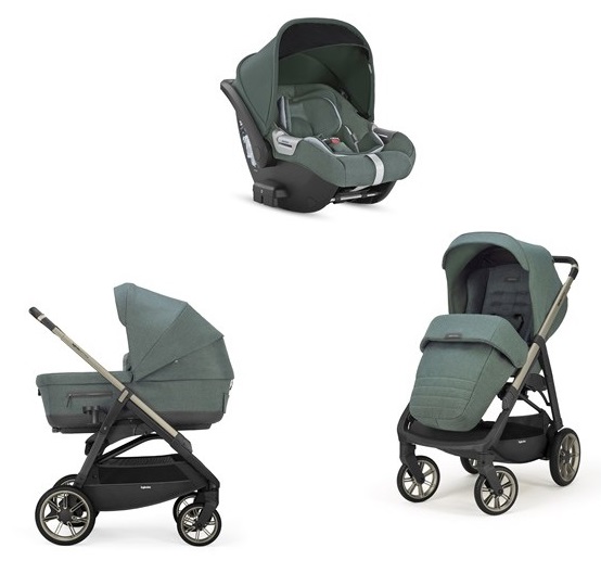 Коляска 3 в 1 Inglesina Aptica  с подставкой под люльку Stand Up, Neptune Greyish