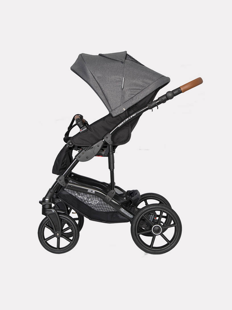 Коляска 2 в 1 Riko Basic Bella Life 06 anthracite