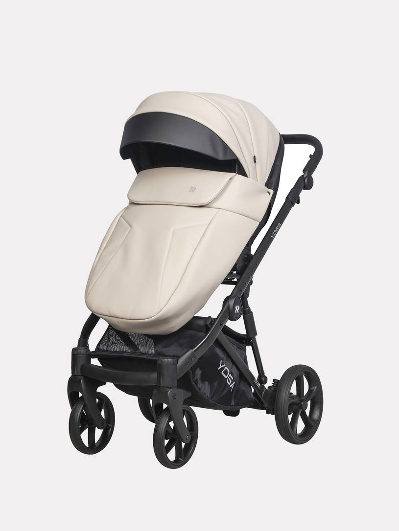 Коляска 3 в 1 Riko Basic Yoga Ecco 17 Sand, Кремовый