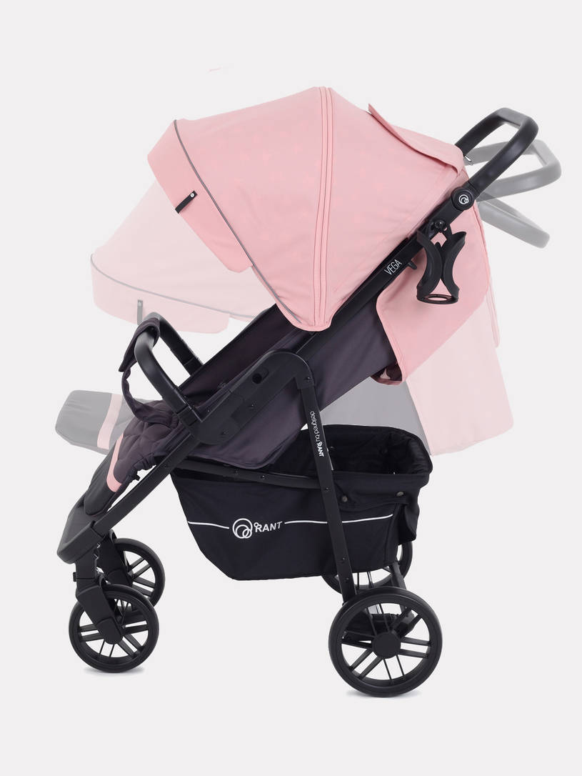 Коляска прогулочная Rant Vega Star Cloud Pink. Цвет: Розовый