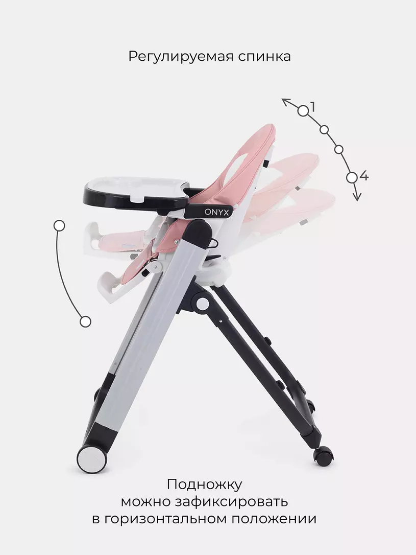 Стульчик для кормления Rant Onyx Cloud Pink