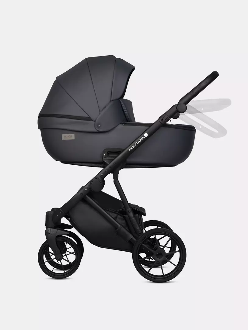 Коляска 2 в 1 Riko Basic Montana X Ecco 24 Graphite