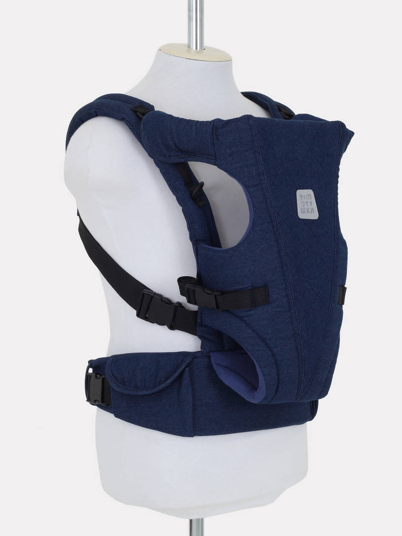 Рюкзак-кенгуру Топотушки Деним стежка синий