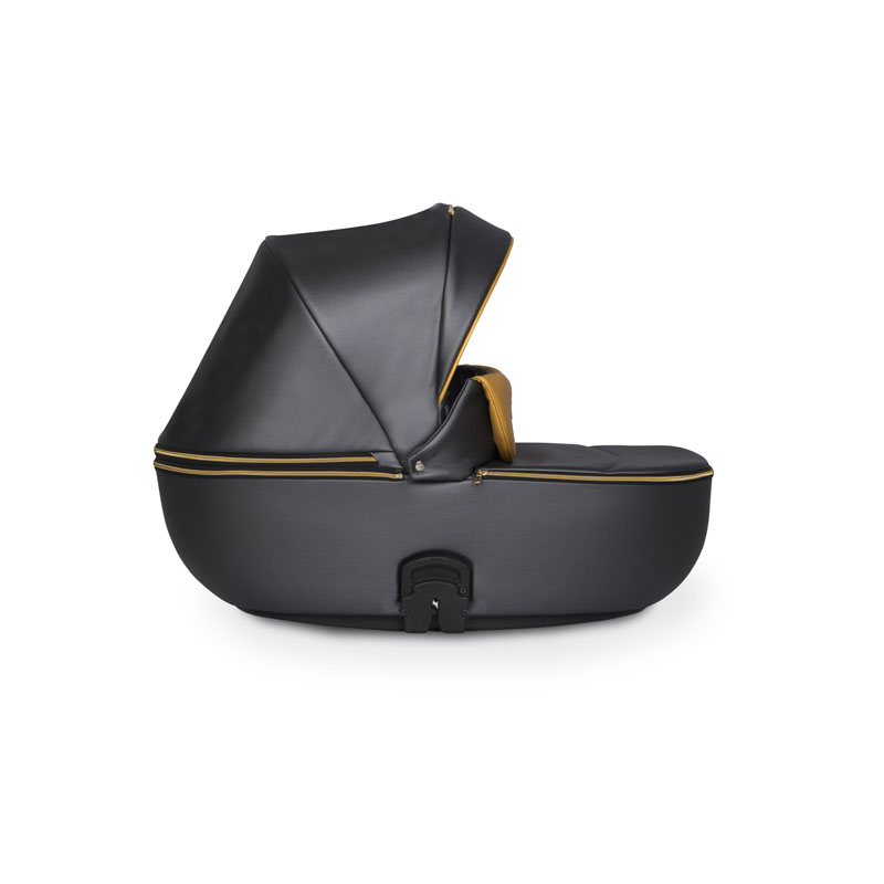 Коляска 2 в 1 Riko Basic Ozon Premium 34 чёрный-золотой