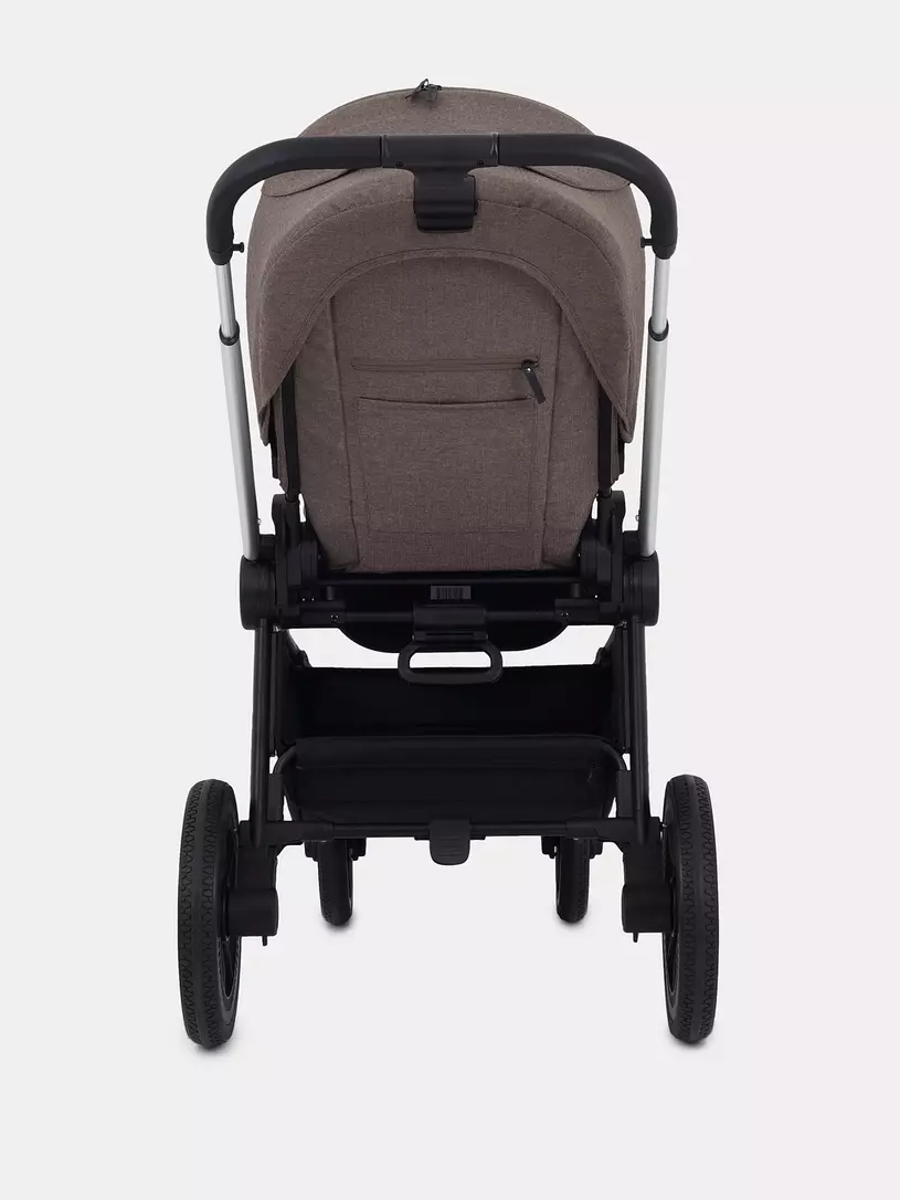 Коляска 3 в 1 Mowbaby Zoom PU silver cacao brown
