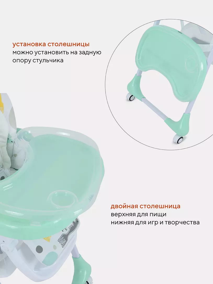 Стульчик для кормления Rant Basic Milky Mint