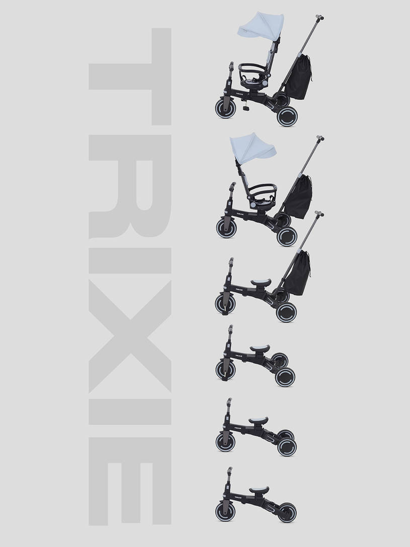 Велосипед 3-х колесный Mowbaby Trixie Grey