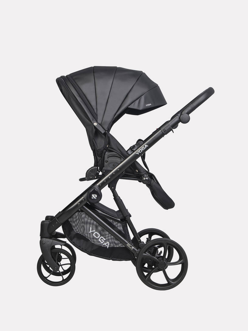 Коляска 3 в 1 Riko Basic Yoga Ecco 12 Black, Черный