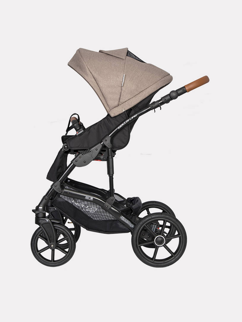 Коляска 2 в 1 Riko Basic Bella Life 05 Mokka коричневый