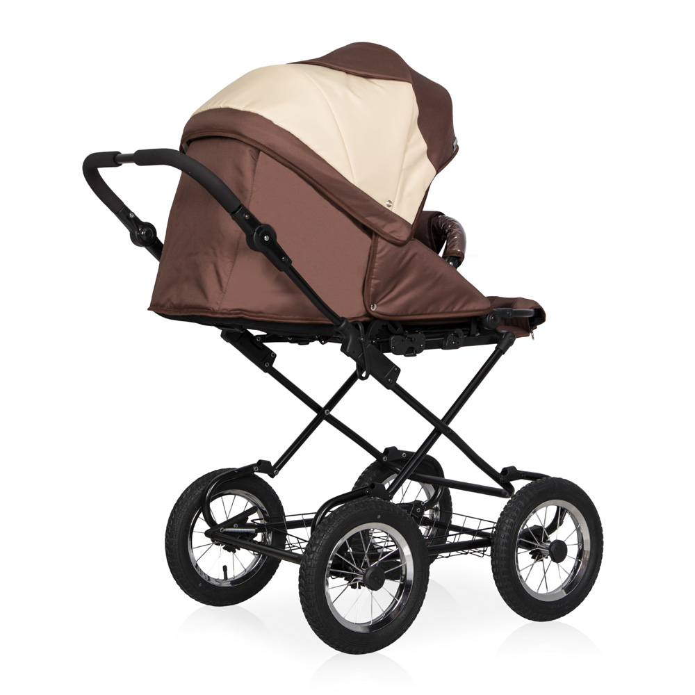Коляска 2 в 1 Riko Basic Mario Classic 05 коричневый-бежевый