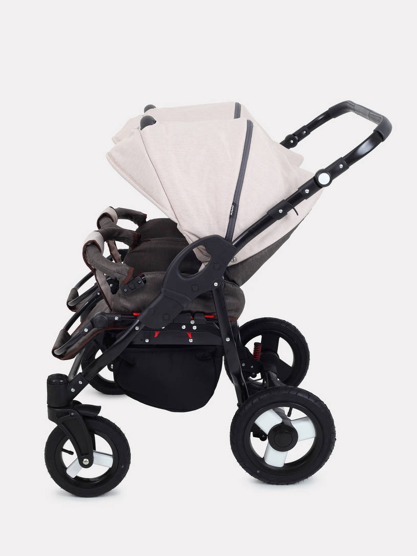 Коляска для двойни 2 в 1 Rant Dream Duo 05 коричневый-бежевый