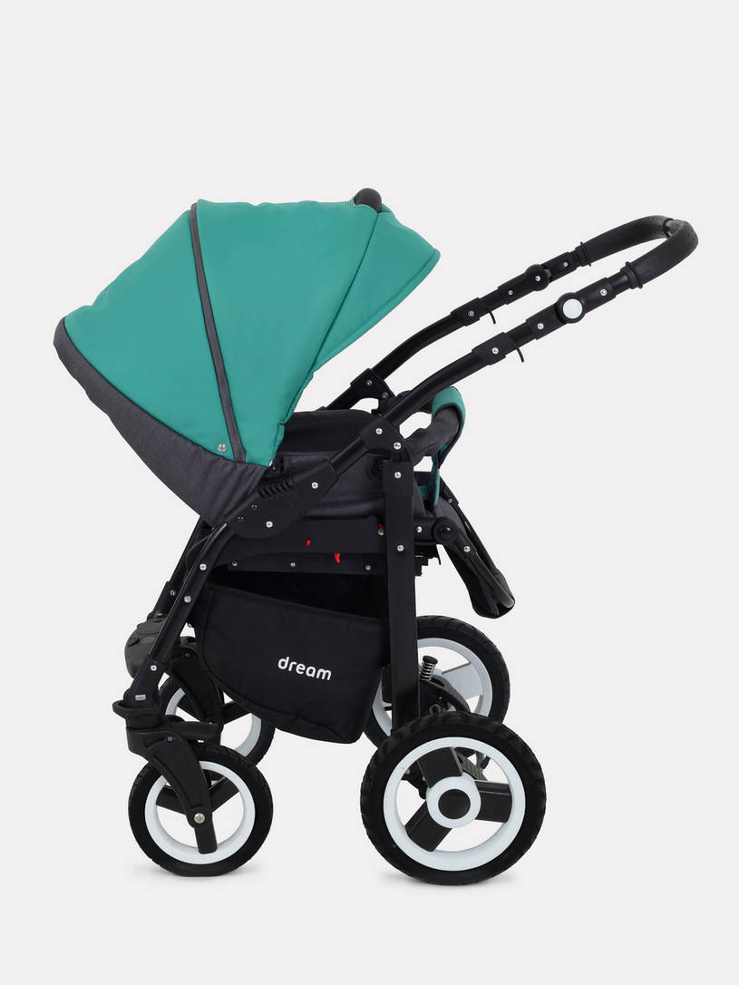 Коляска 2 в 1 Rant Dream 08 серый-темно-зеленый