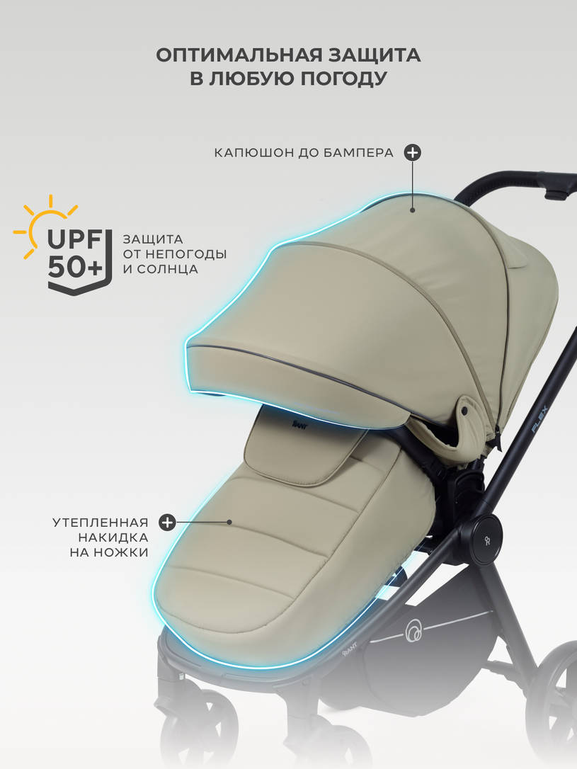 Коляска прогулочная Rant Flex 2025 RA078 Light green