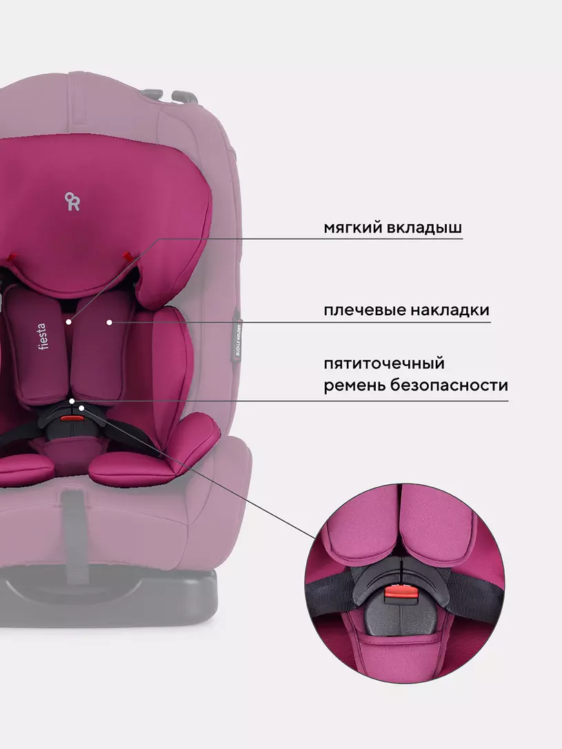 Автокресло Rant Basic Fiesta 0/1/2 (0-25 кг) Purple