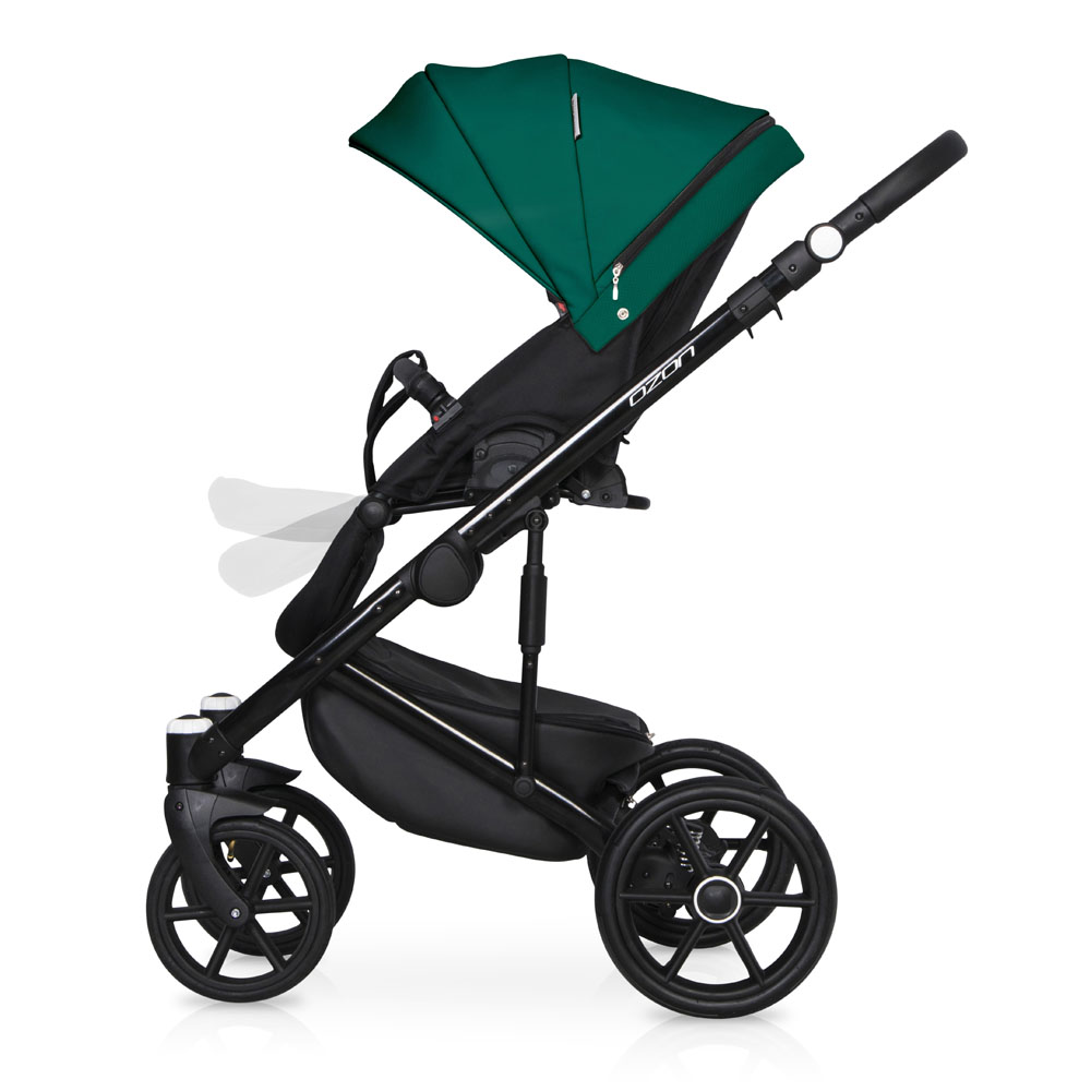 Коляска 3 в 1 Riko Basic Ozon Ecco 22 зеленый